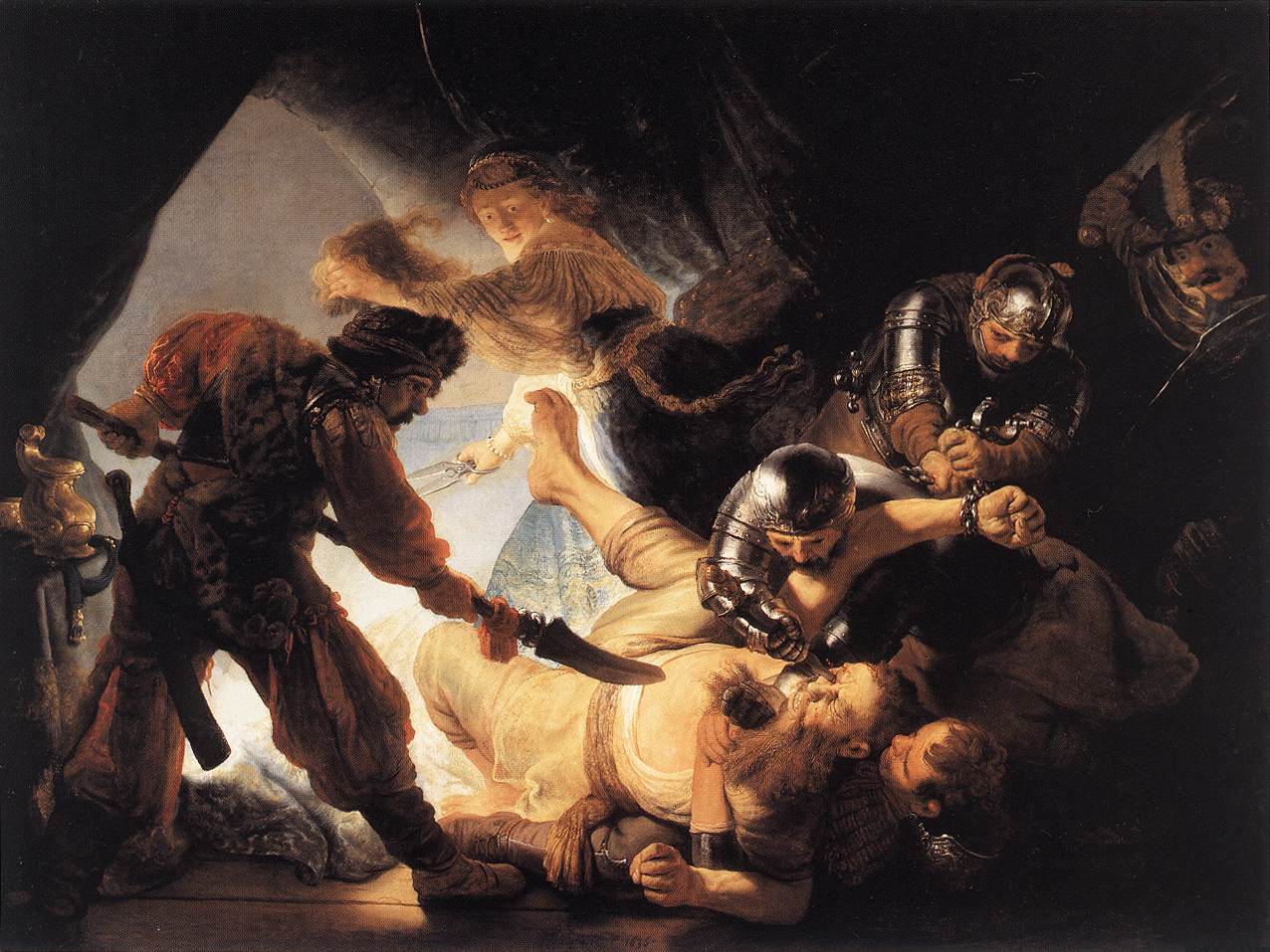 REMBRANDT Harmenszoon van Rijn The Blinding of Samson